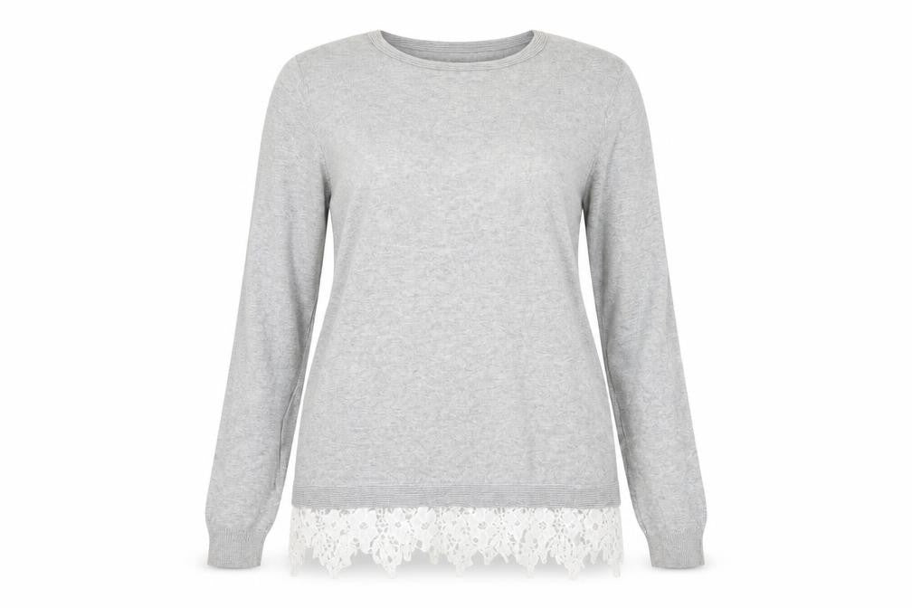 Dorothy Perkins Womens Grey   Tunic Jumper Size 8