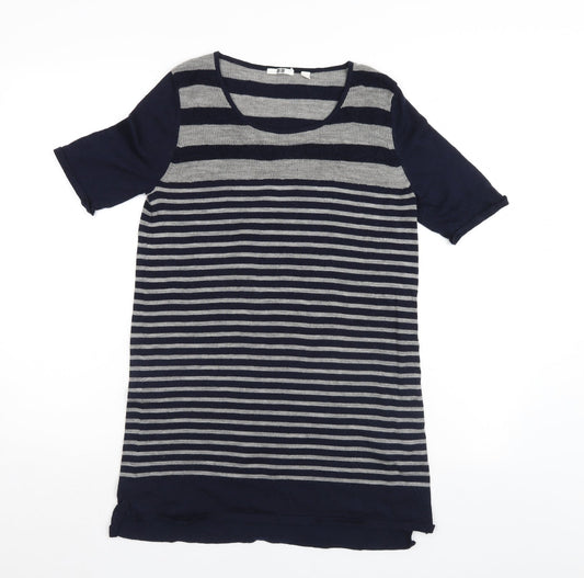 UNIQLD Womens Blue Striped  Jumper Dress  Size S