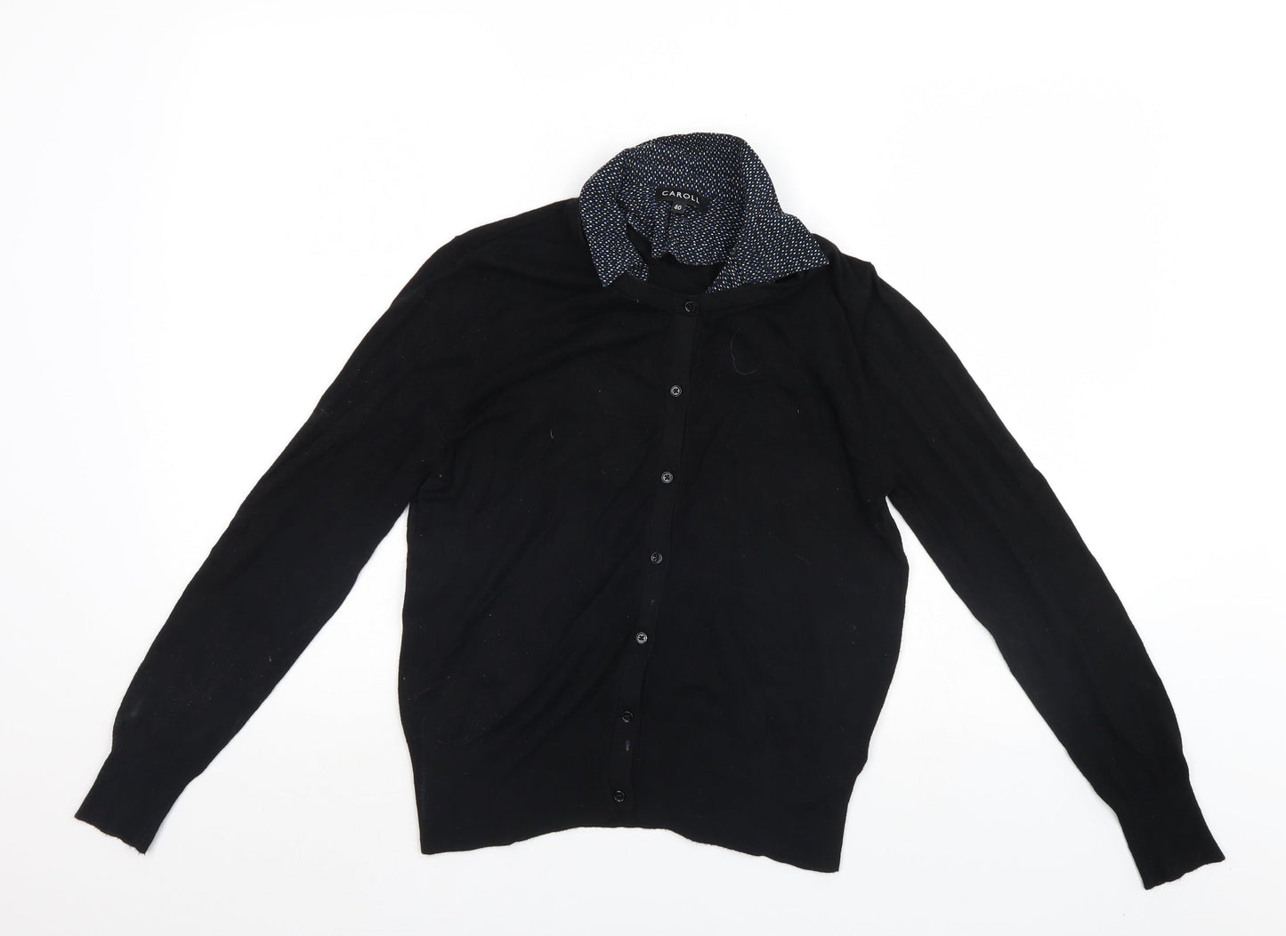 Caroll Womens Black   Cardigan Jumper Size 12