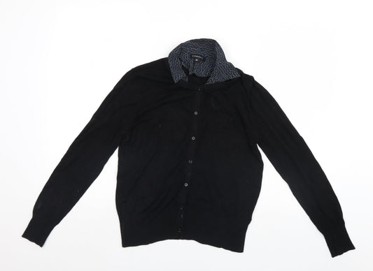 Caroll Womens Black   Cardigan Jumper Size 12