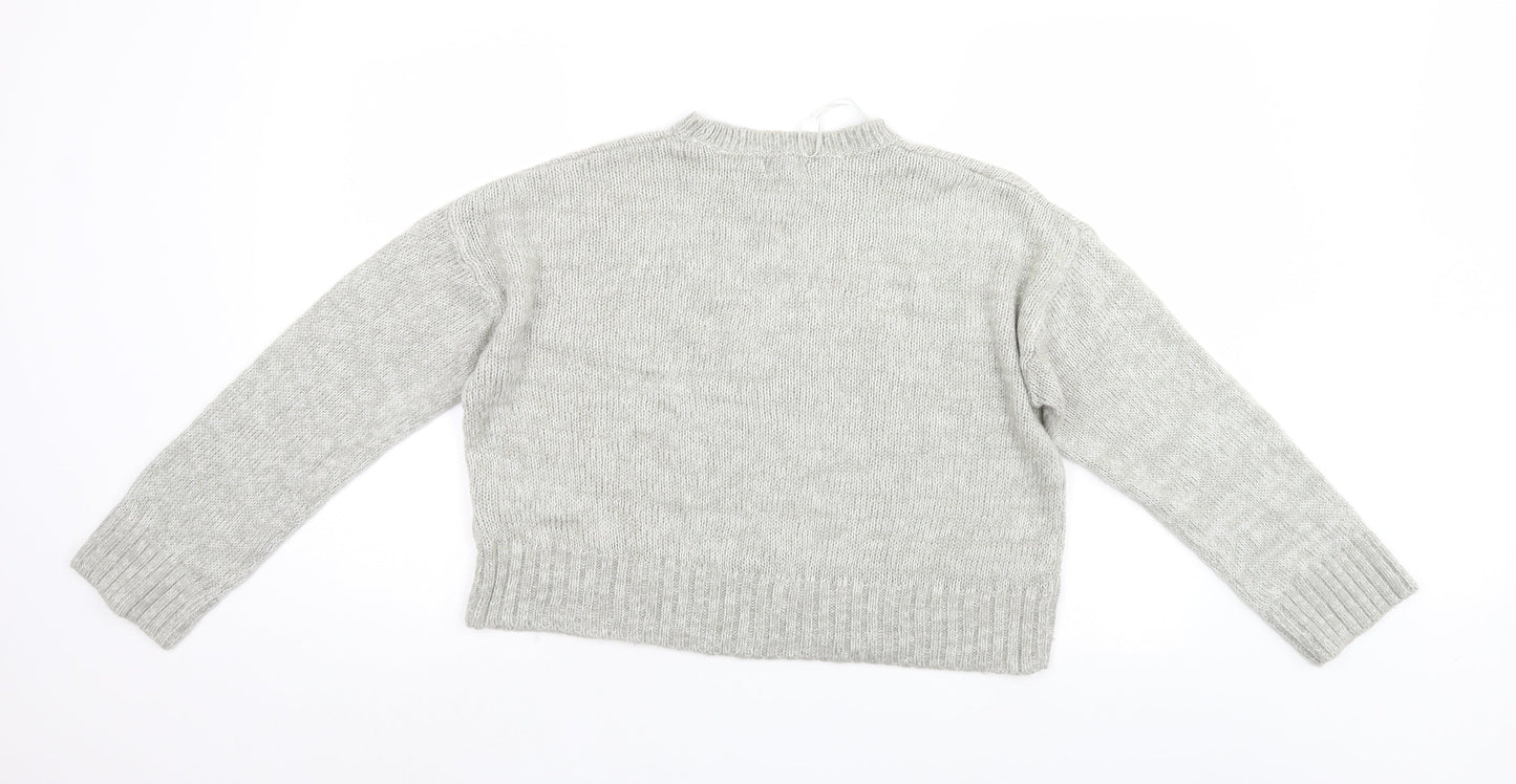 New Look Womens Grey   Pullover Jumper Size M