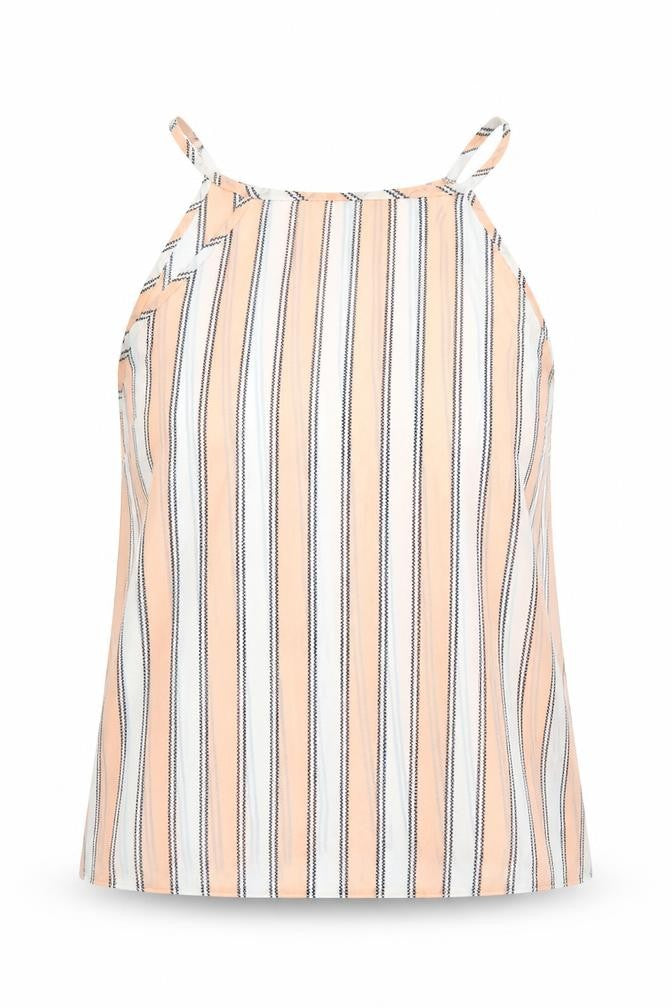 Cameo Rose Womens Pink Striped Basic Tank Size 8