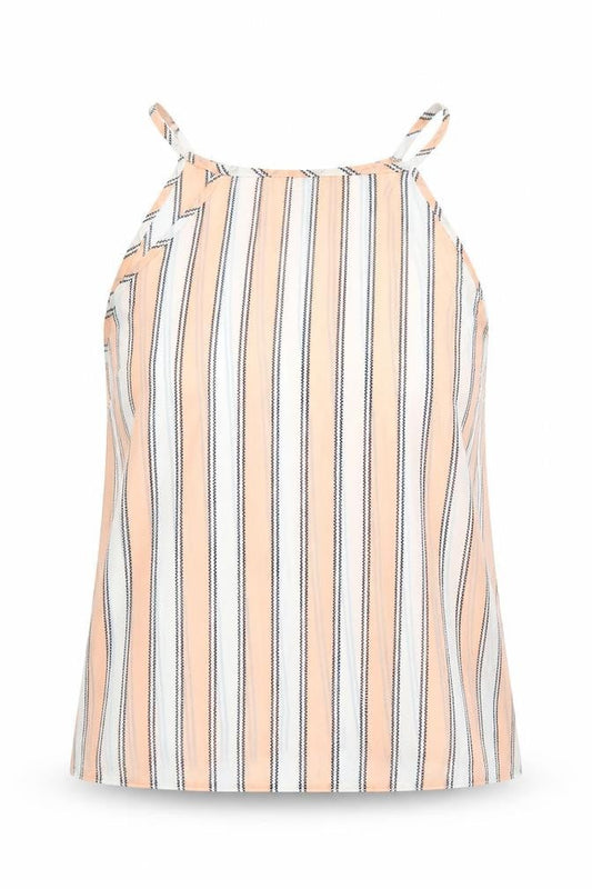 Cameo Rose Womens Pink Striped  Basic Tank Size 8