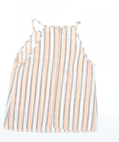 Cameo Rose Womens Pink Striped Basic Tank Size 8
