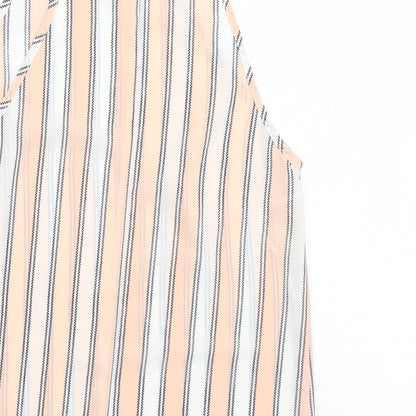 Cameo Rose Womens Pink Striped Basic Tank Size 8