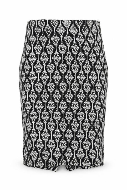 Zara Womens Black Geometric  Straight & Pencil Set Size M