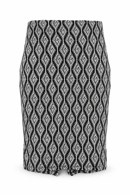 Zara Womens Black Geometric  Straight & Pencil Set Size M