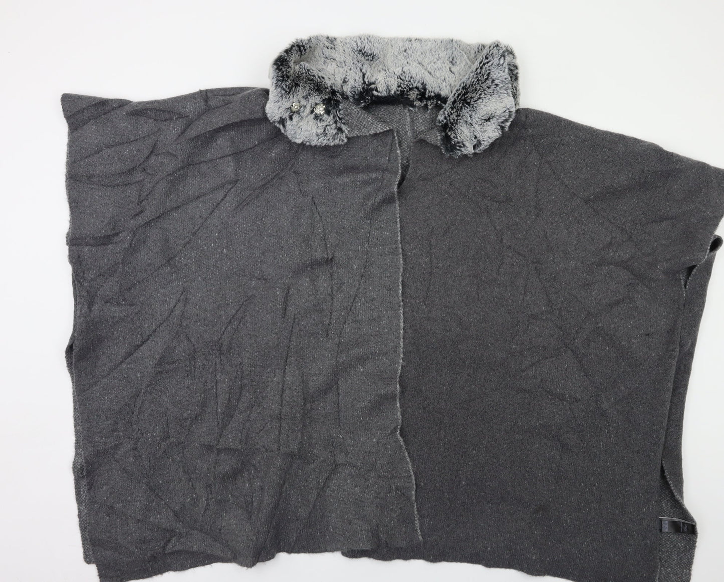 M&S Womens Grey   Overcoat Coatigan Size L