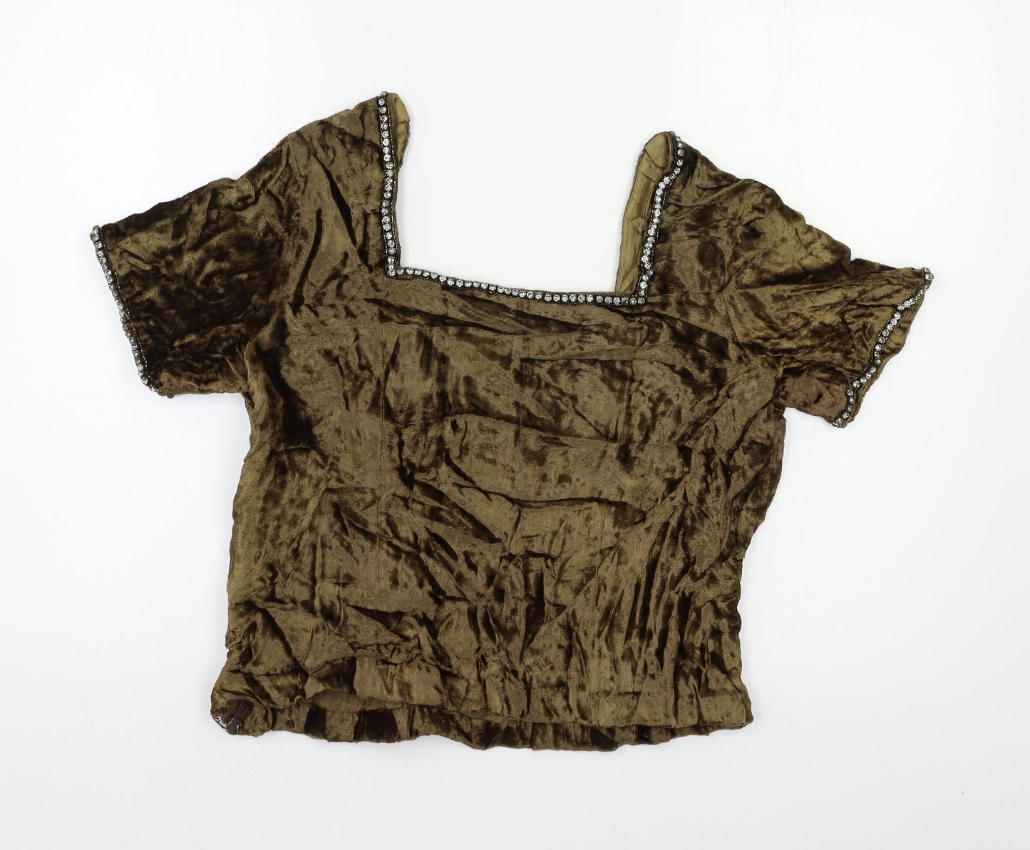 Preworn Womens Beige   Basic Blouse Size M