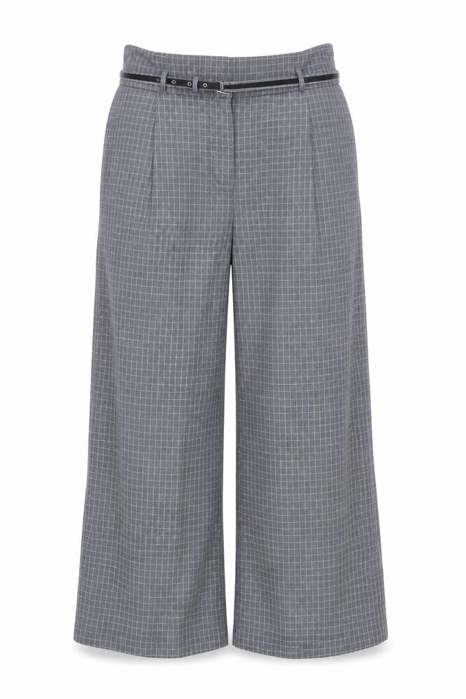 TU Womens Grey Check  Dress Pants Trousers Size 12 L23 in