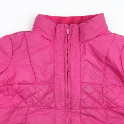 Close-up detail of Ajile Ath Dept girls’ pink jacket, size L