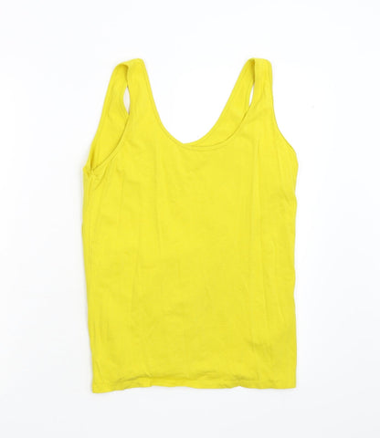 Preloved Primark Womens Yellow   Basic Tank Size 14 - Front