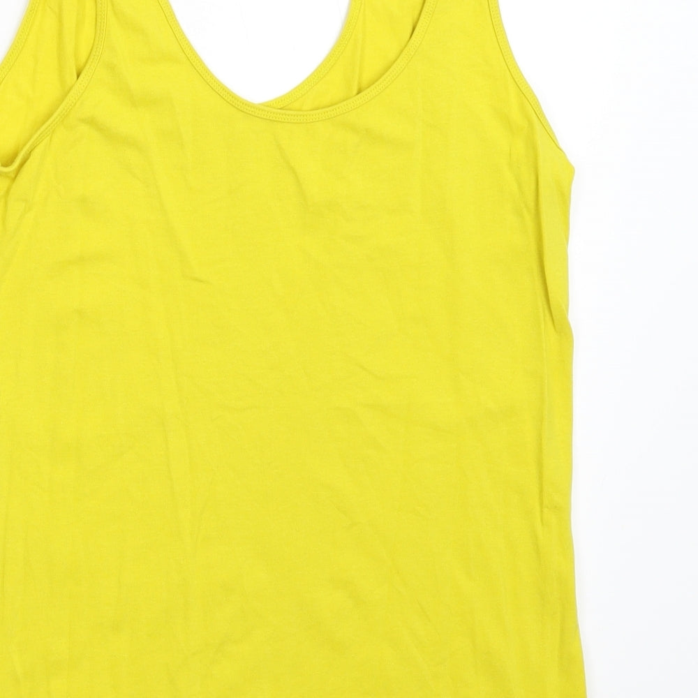Primark Womens Yellow   Basic Tank Size 14