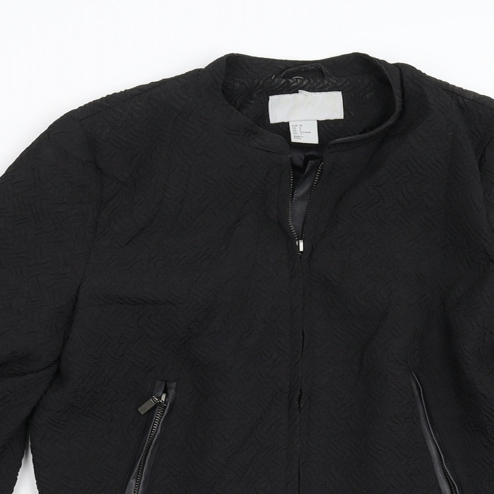 H&M Womens Black   Jacket  Size 8