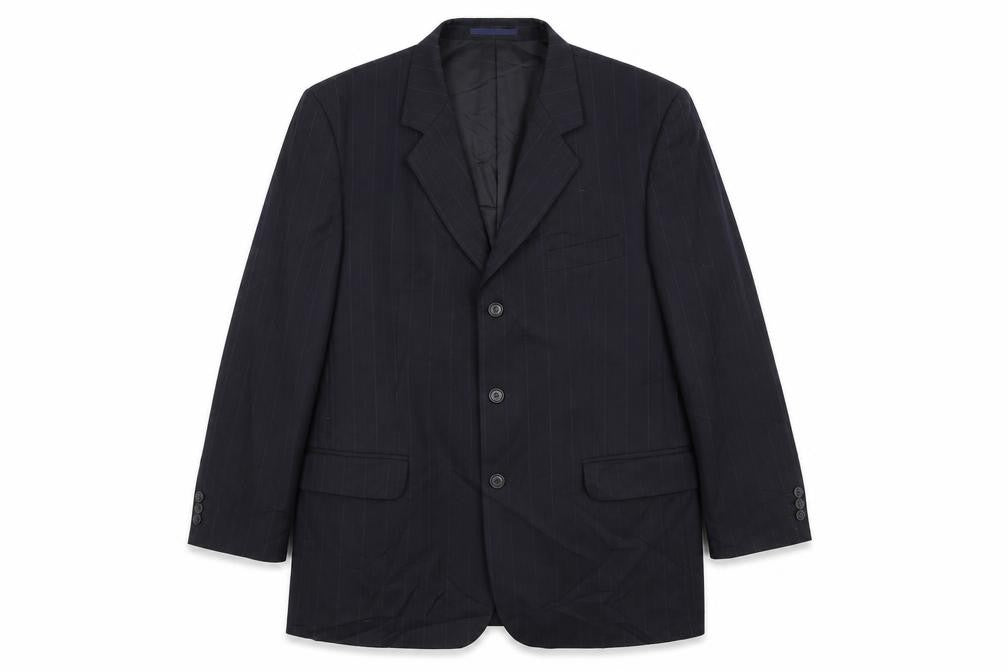 Daniel Dresscott Mens Blue Striped  Jacket Blazer Size 44