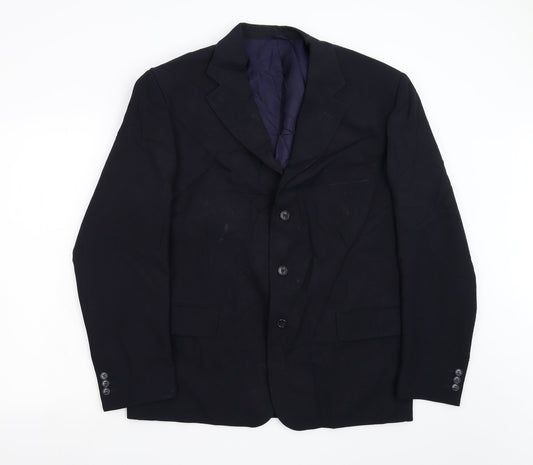 Essentials Mens Blue   Jacket Blazer Size 40