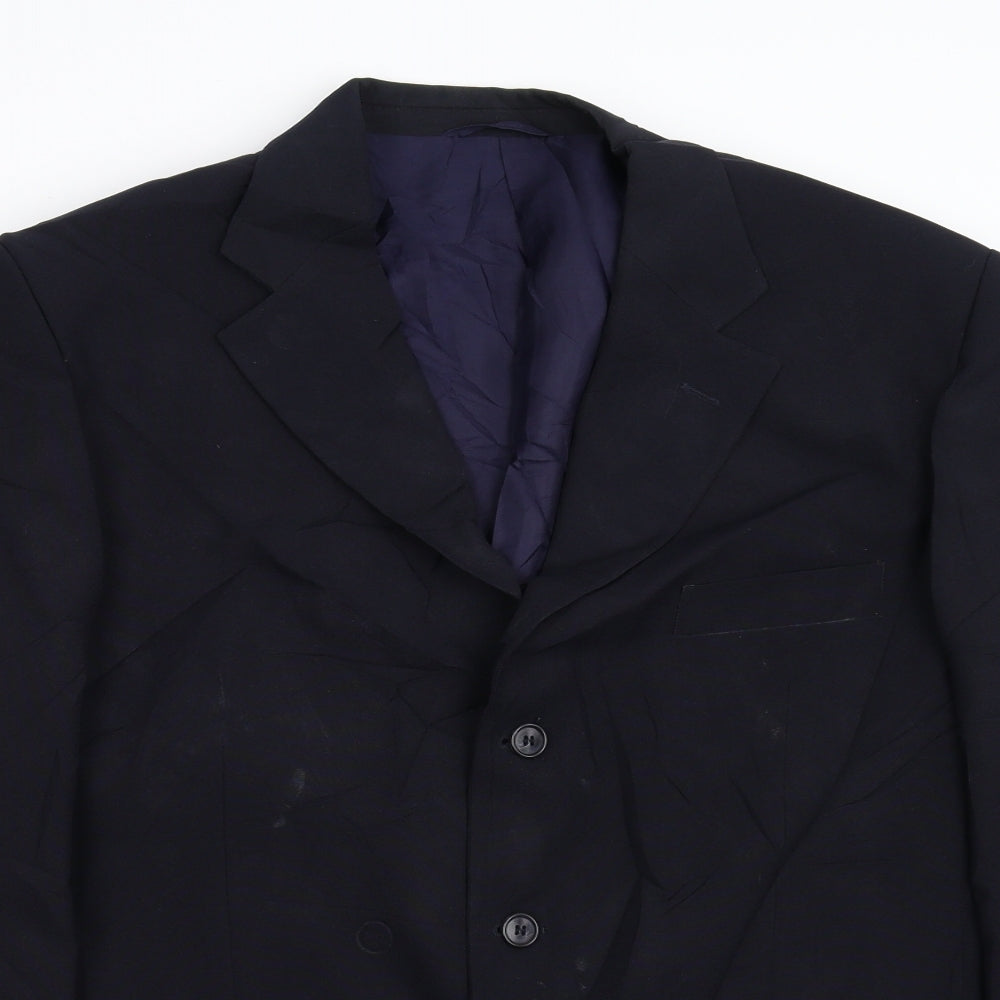 Essentials Mens Blue   Jacket Blazer Size 40