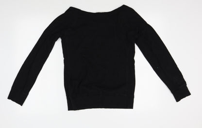 Love me Womens Black   Pullover Jumper Size L