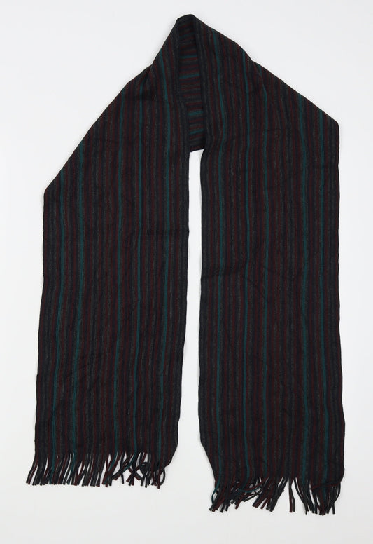M&S Unisex Grey Striped   Scarf