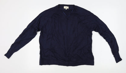 Additional front view of Linea women’s blue jumper, size S