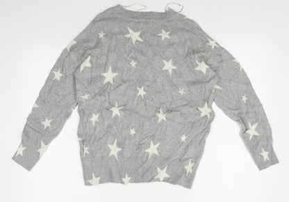 Marks & Spencer Womens Grey   Pullover Jumper Size M