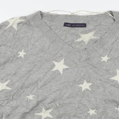 Marks & Spencer Womens Grey   Pullover Jumper Size M