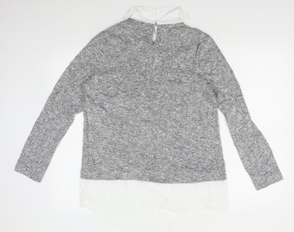 Preloved TU Womens Grey   Pullover Jumper Size 14 - Back