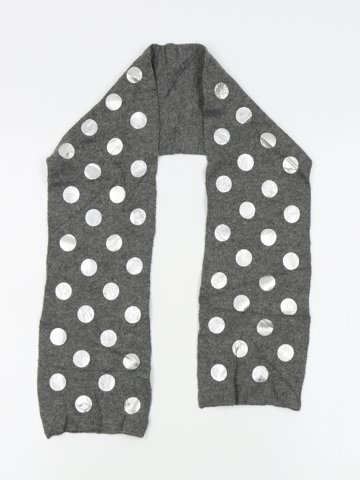 Preworn Girls Grey Polka Dot  Scarf Scarves & Wraps One Size