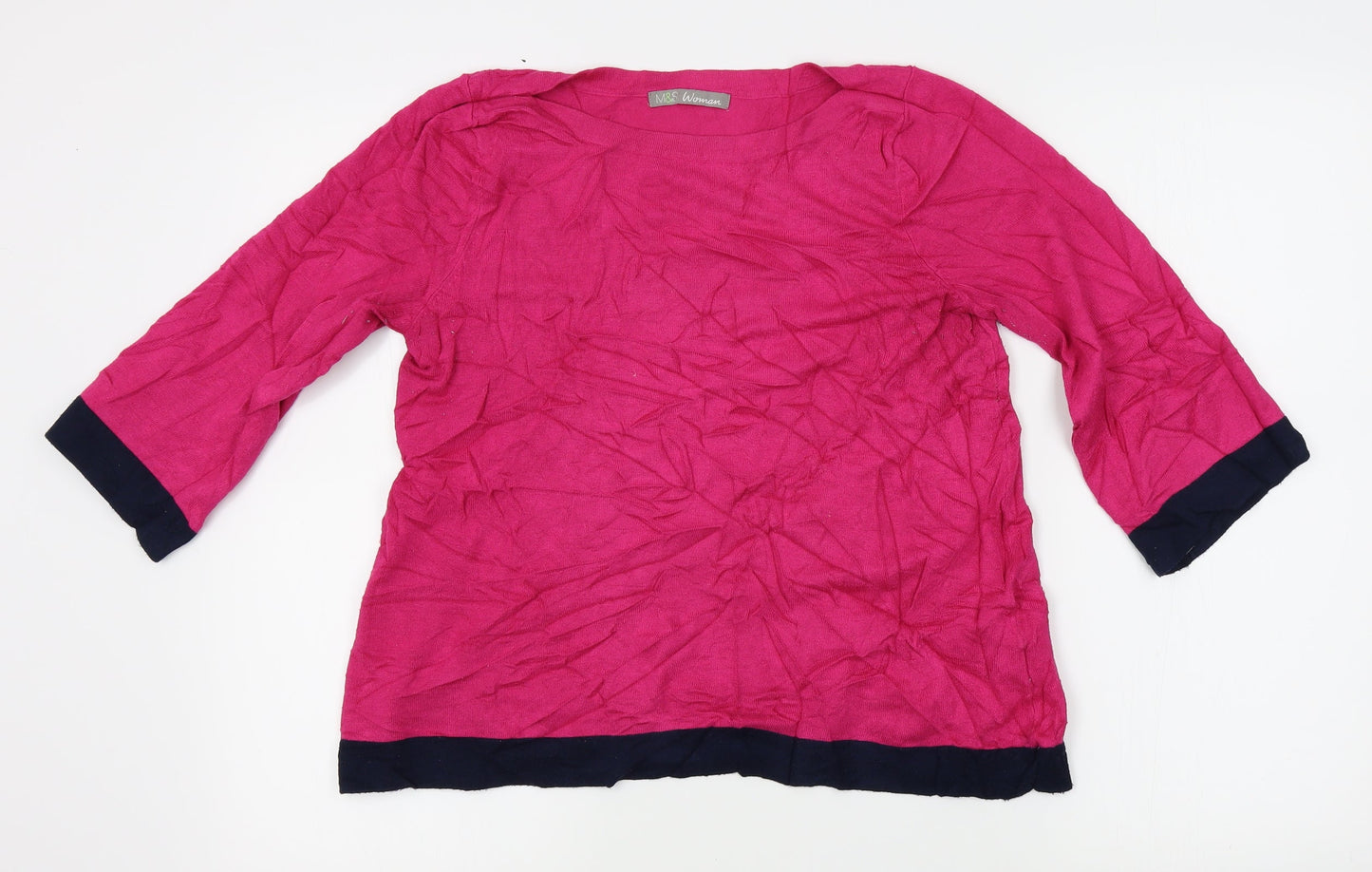 M&S Womens Pink   Pullover Jumper Size 12