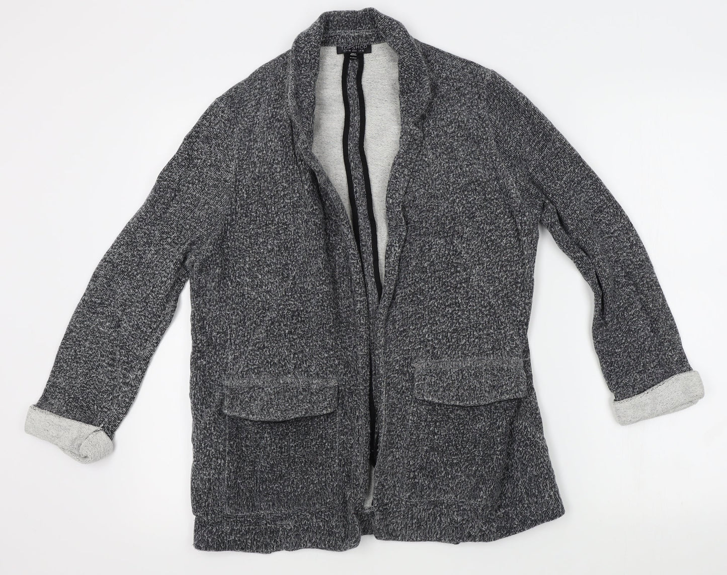 Topshop Womens Grey   Cardigan Jumper Size 10