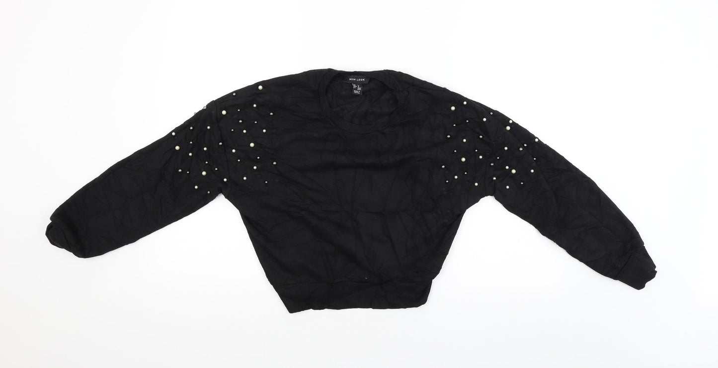 New Look Womens Black   Pullover Jumper Size 8