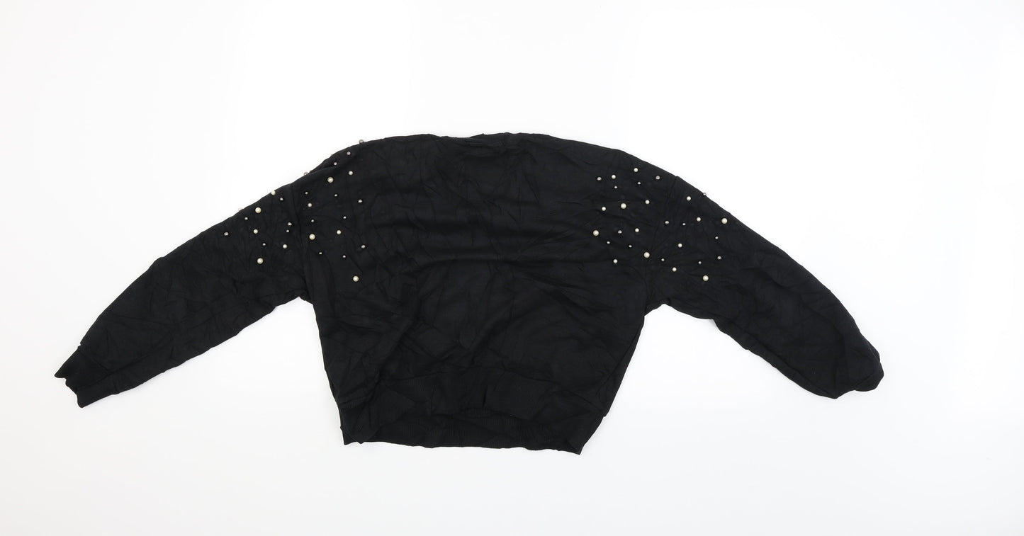 New Look Womens Black   Pullover Jumper Size 8