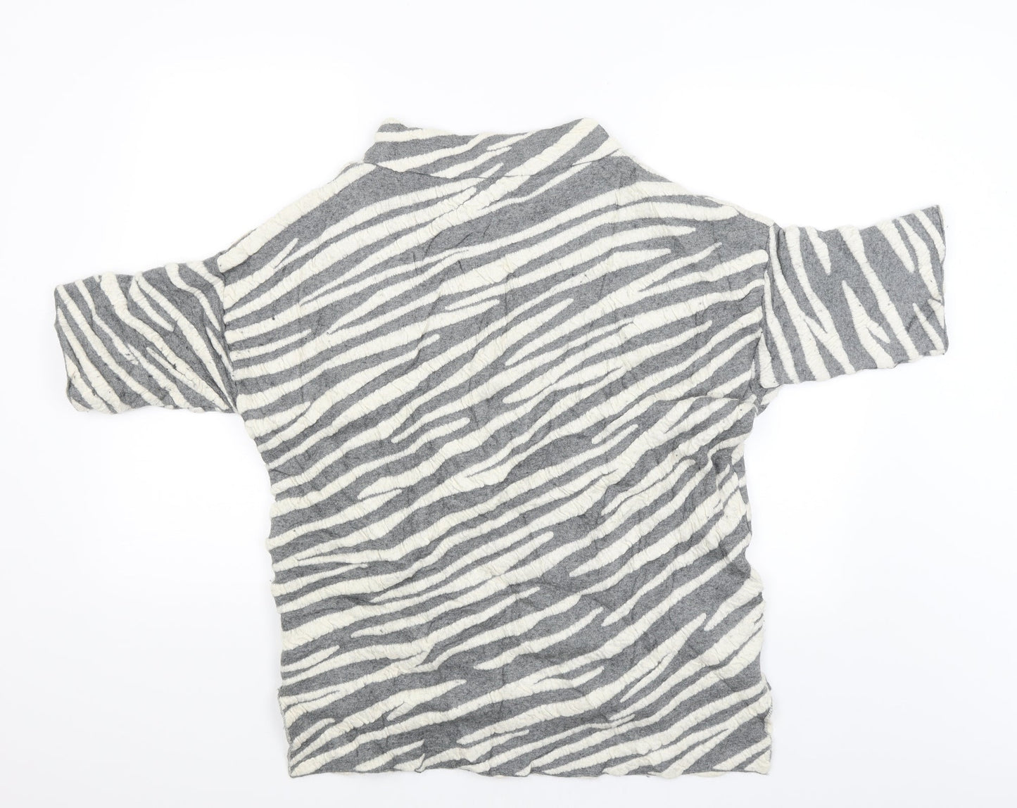 French Connection Womens Grey Striped  Pullover Jumper Size XS