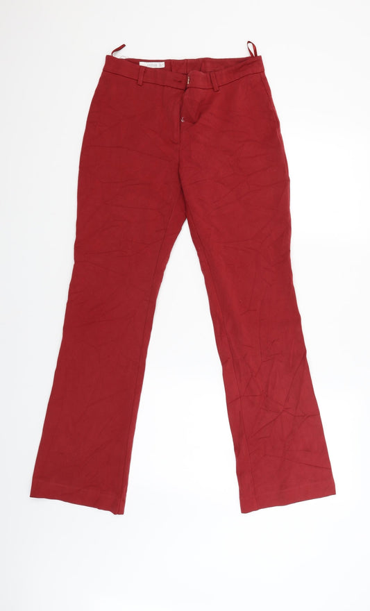 Clothes Womens Red   Chino Trousers Size 10 L38 in