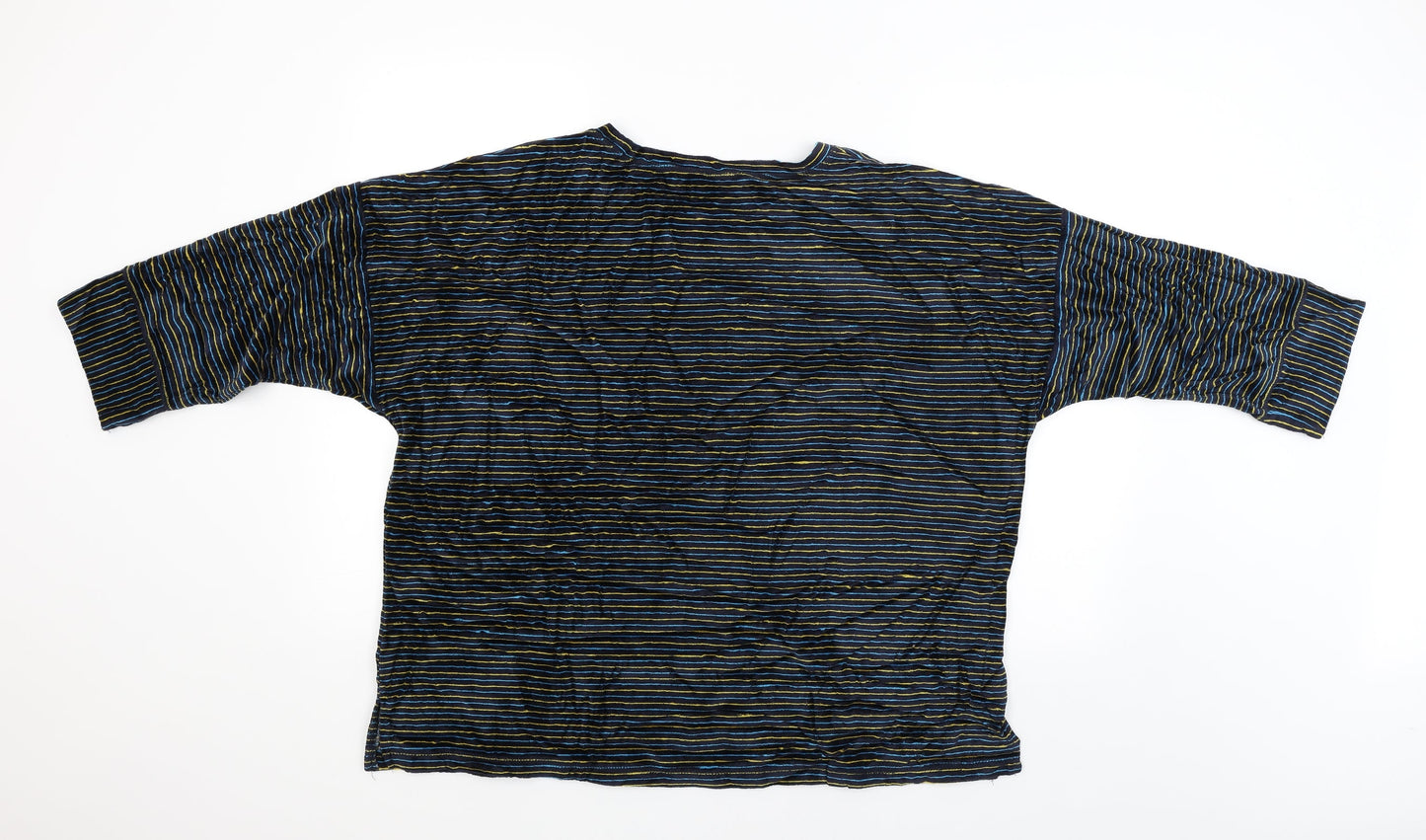 Spirit Womens Black Striped  Pullover Jumper Size 22
