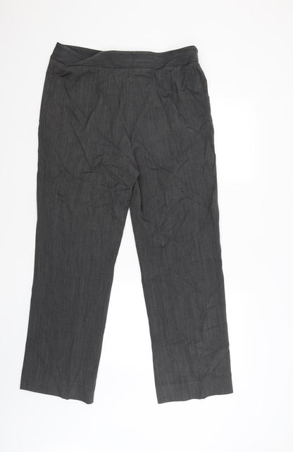 Country Casuals Womens Grey Trousers Size 14 L29 in