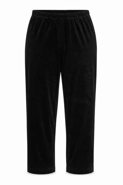 Front view of Canda women’s black sweatpants, size UK 16, 25-inch leg