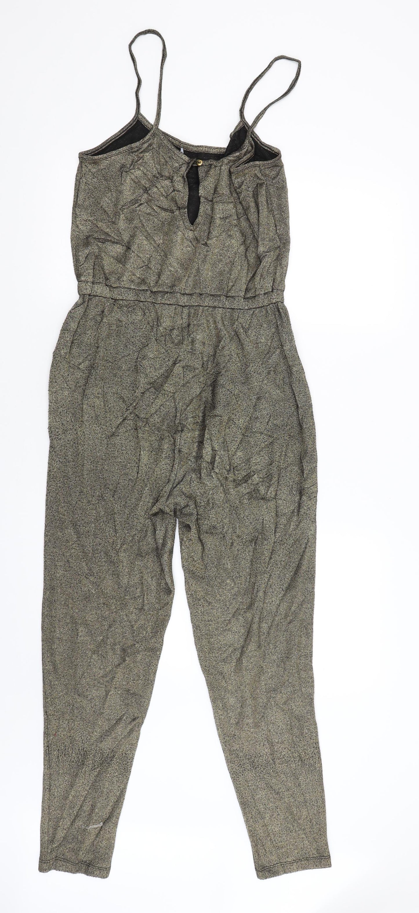 Topshop Womens Gold   Bodycon  Size 10