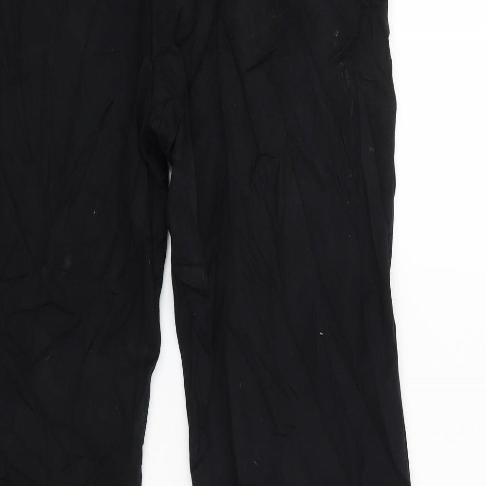 M&S Womens Black   Trousers  Size 10 L28 in