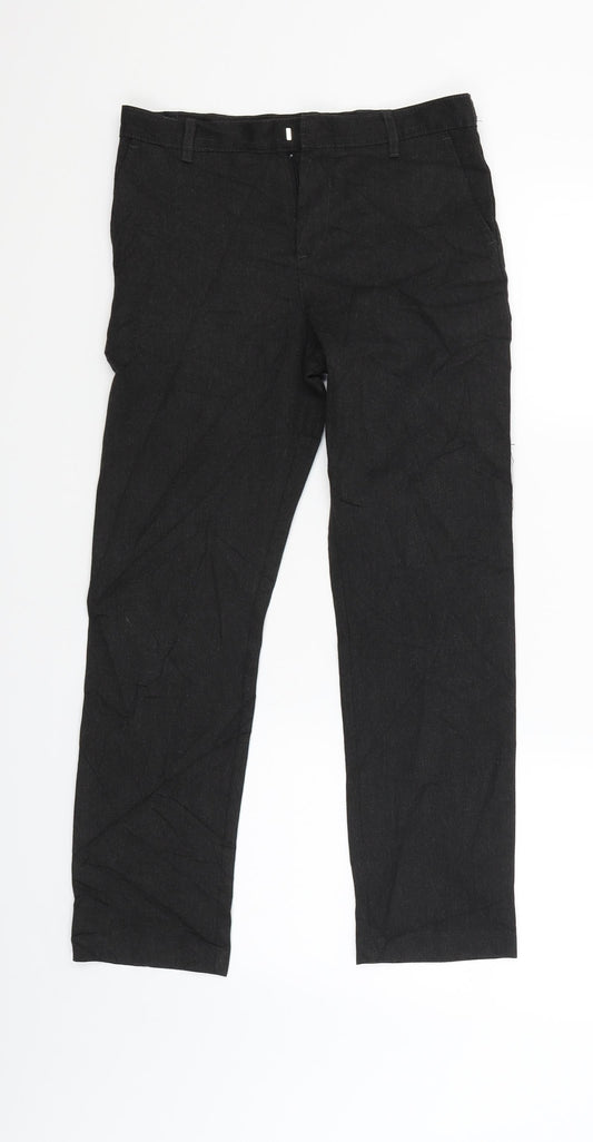George Boys Black   Carpenter Trousers Size 10-11 Years