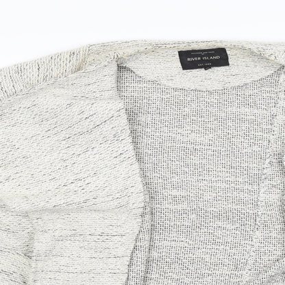 River Island Womens Grey   Cardigan Jumper Size 14