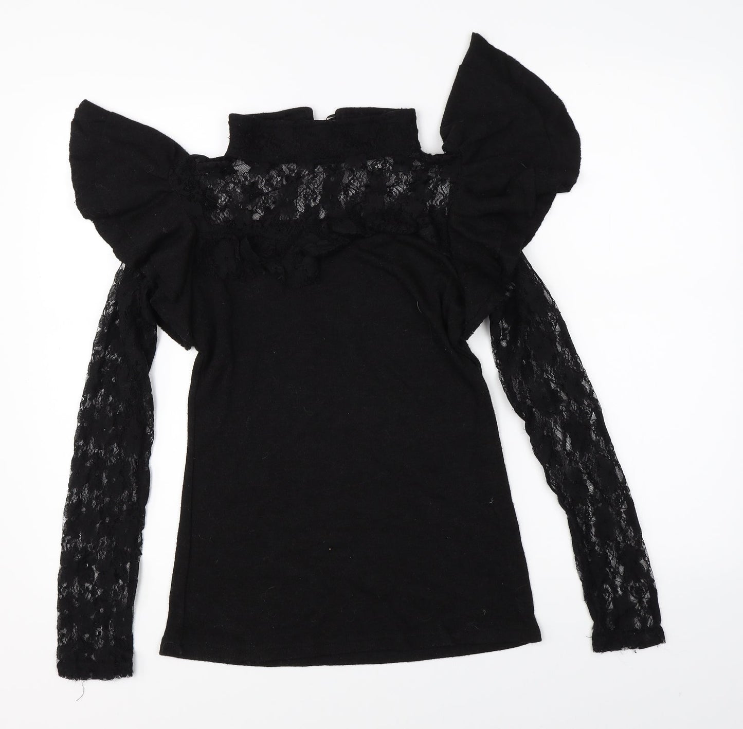 Preworn Womens Black   Basic Blouse Size L
