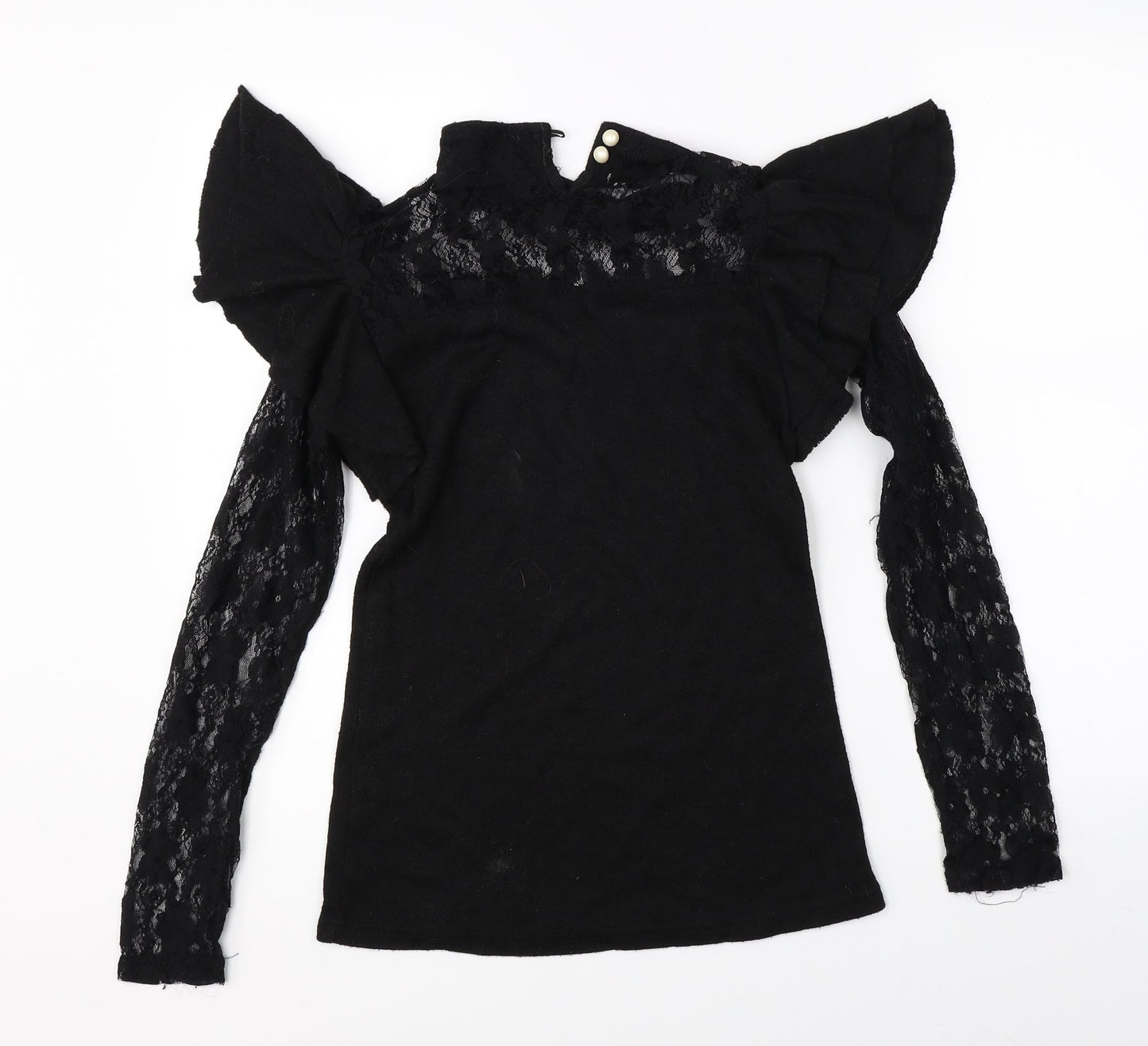 Preworn Womens Black   Basic Blouse Size L