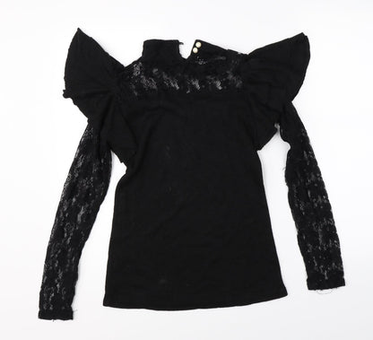 Preloved Preworn Womens Black   Basic Blouse Size L - Back