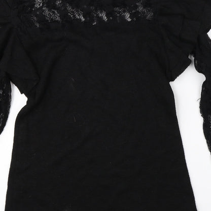 Preloved Preworn Womens Black   Basic Blouse Size L - Label
