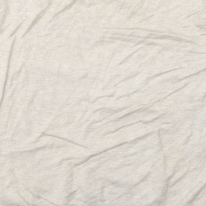 Brand and care label for Atmosphere women’s beige jumper, size UK 10