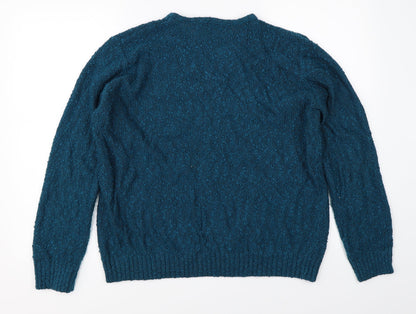 Isle Womens Blue   Pullover Jumper Size L