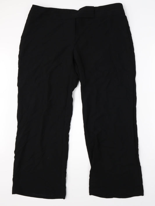 Marks & Spencer Womens Black   Dress Pants Trousers Size 20 L28 in