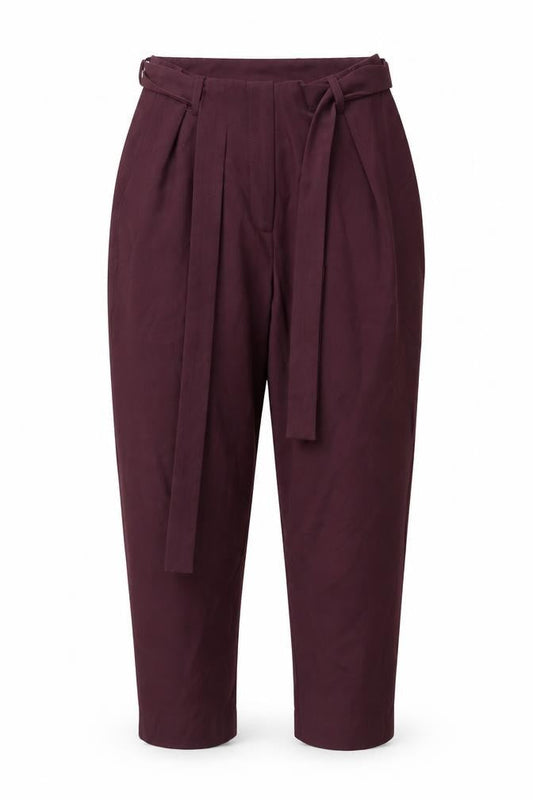 New Look Womens Purple   Cropped Trousers Size 8 L24 in