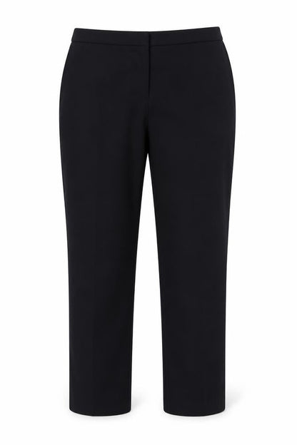 Front view of Papaya women’s blue dress pants trousers, size UK 12, 30-inch leg